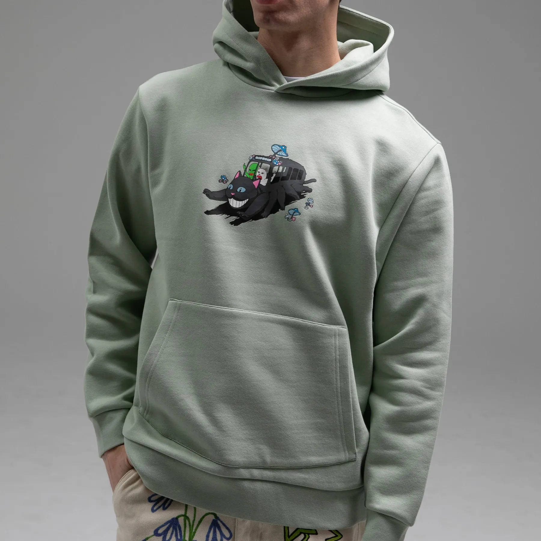 Ripndip Hoodies / Crewnecks<Adventure Bus Hoodie (Sage)