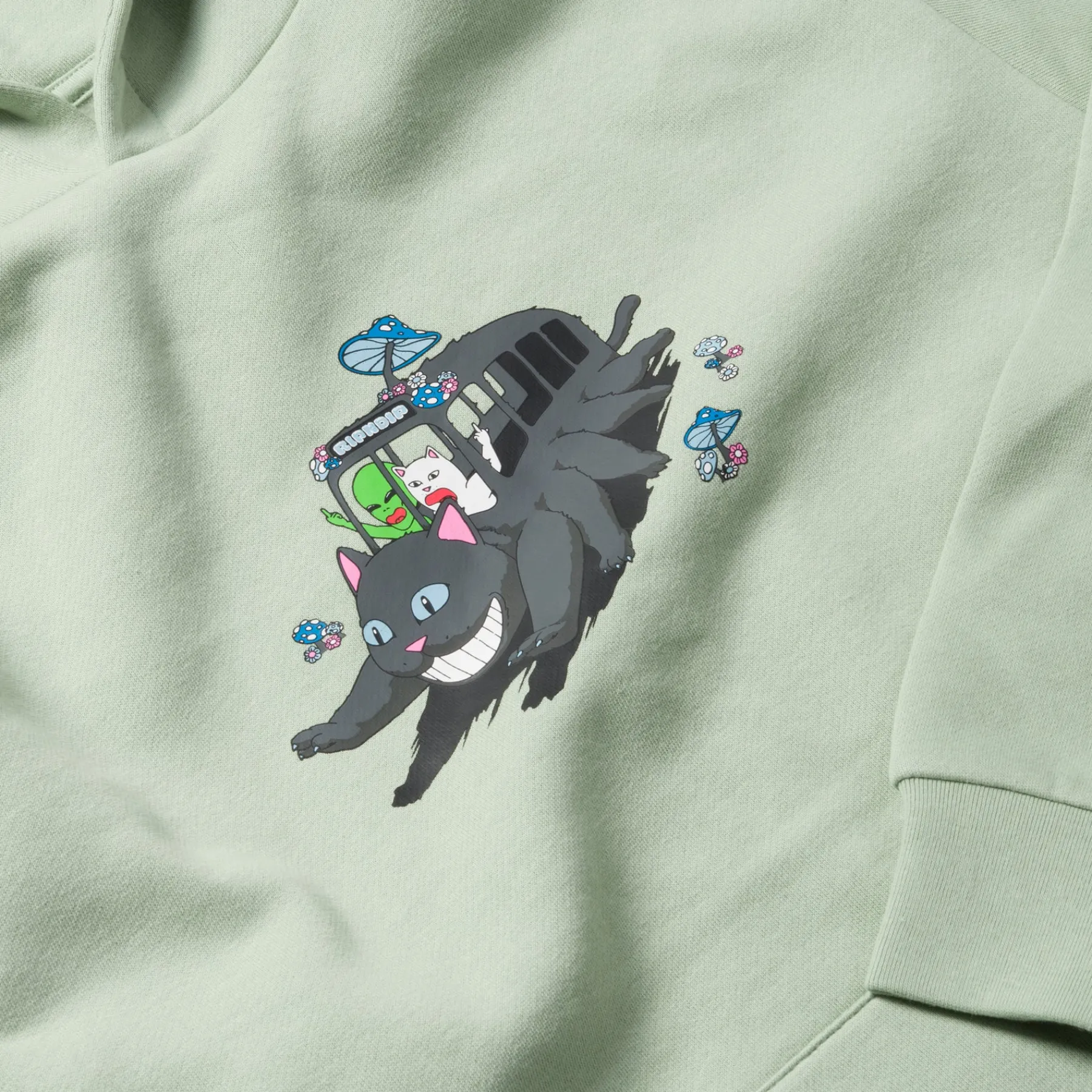 Ripndip Hoodies / Crewnecks<Adventure Bus Hoodie (Sage)