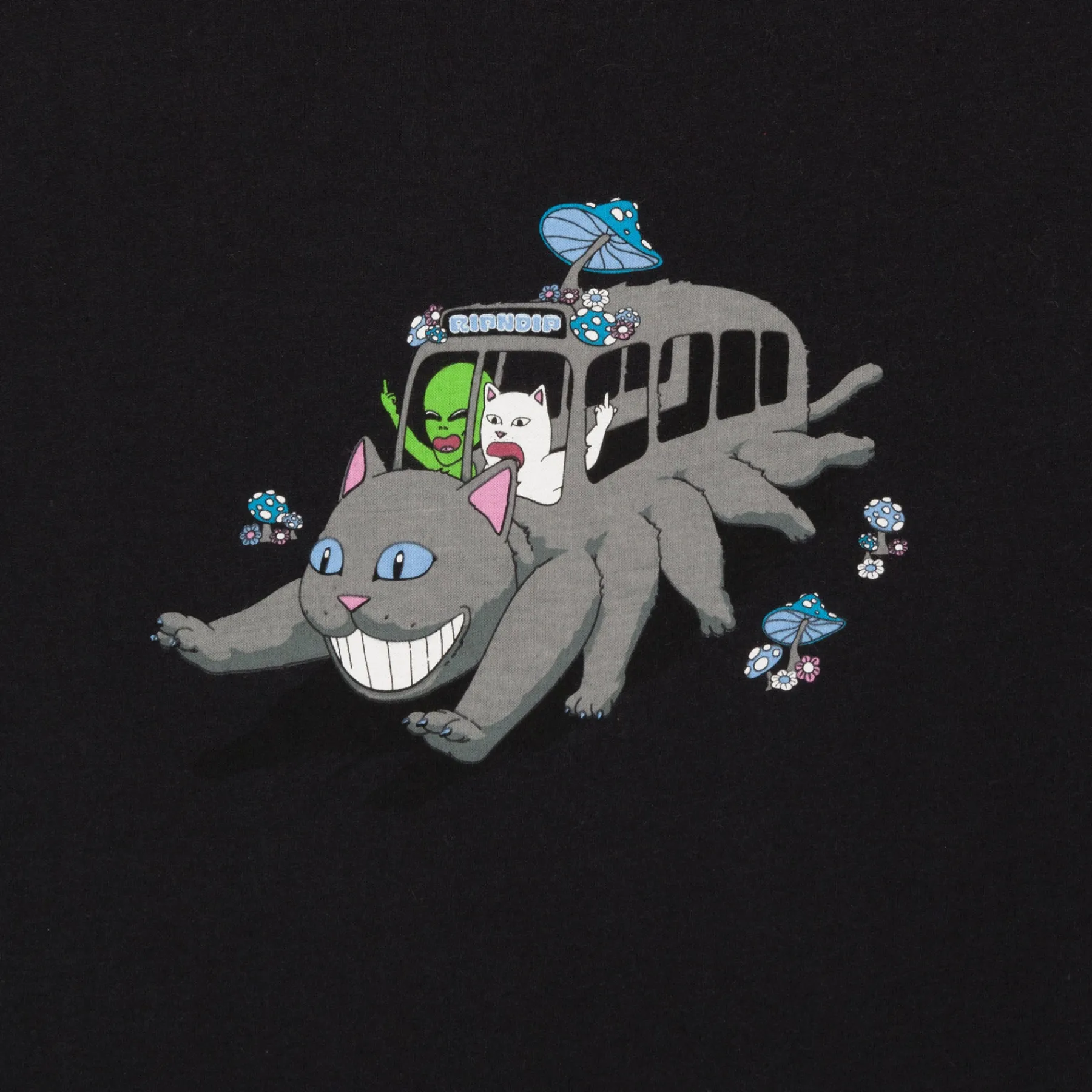 Ripndip Short Sleeve Tees|Stocking Stuffers<Adventure Bus Tee (Black)