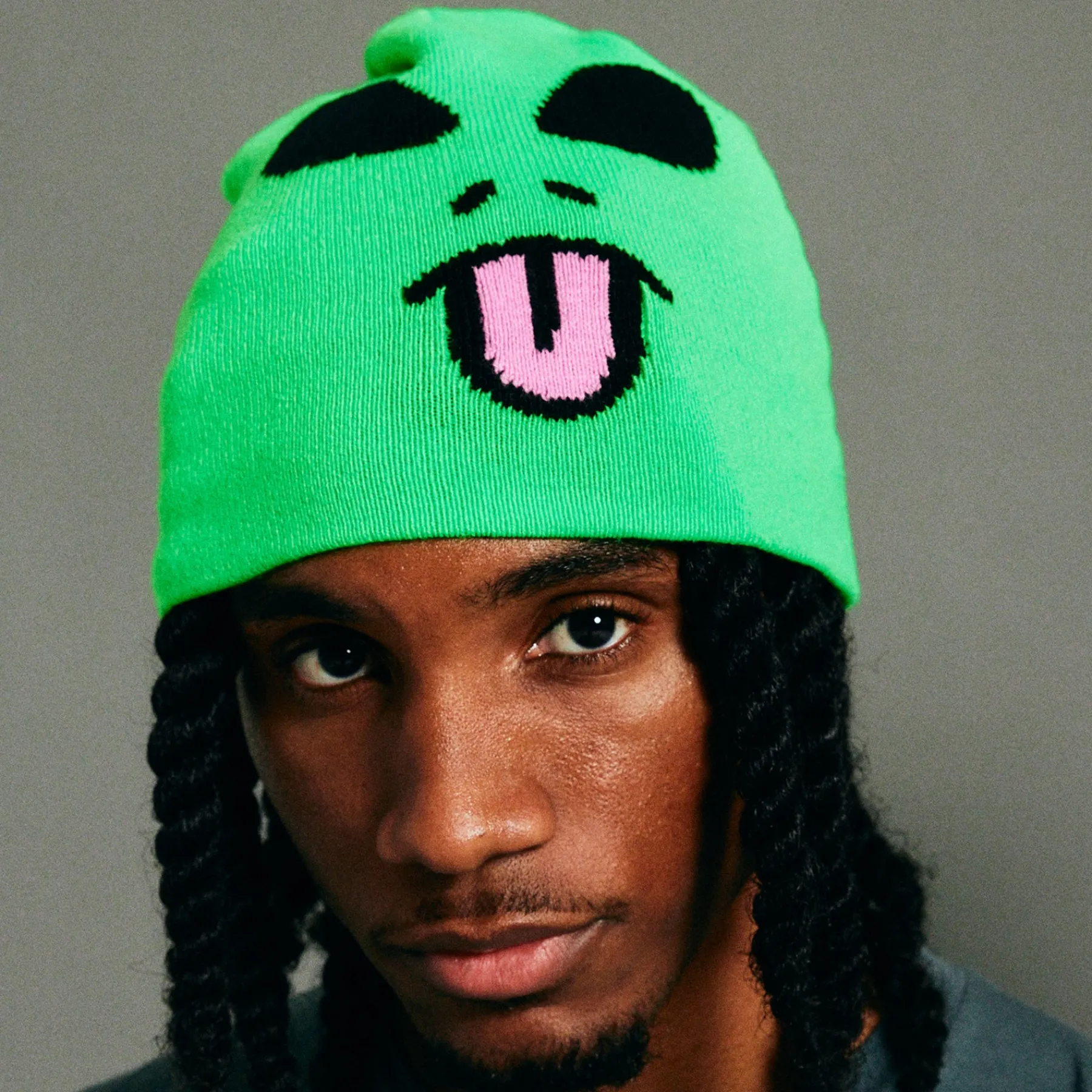 Ripndip Beanies|Stocking Stuffers<Alien Face Beanie (Green)
