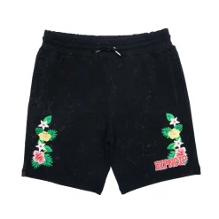 Ripndip Sweats|Shorts<Aloha Nermal Sweatshorts (Black Mineral Wash)