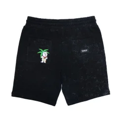 Ripndip Sweats|Shorts<Aloha Nermal Sweatshorts (Black Mineral Wash)