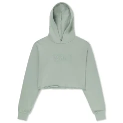 Ripndip Hoodies / Crewnecks|Womens<Angels Cropped Hoodie (Sage Grey)