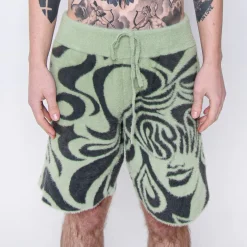 Ripndip Shorts<Beautiful Fomo Mohair Shorts (Pistachio)