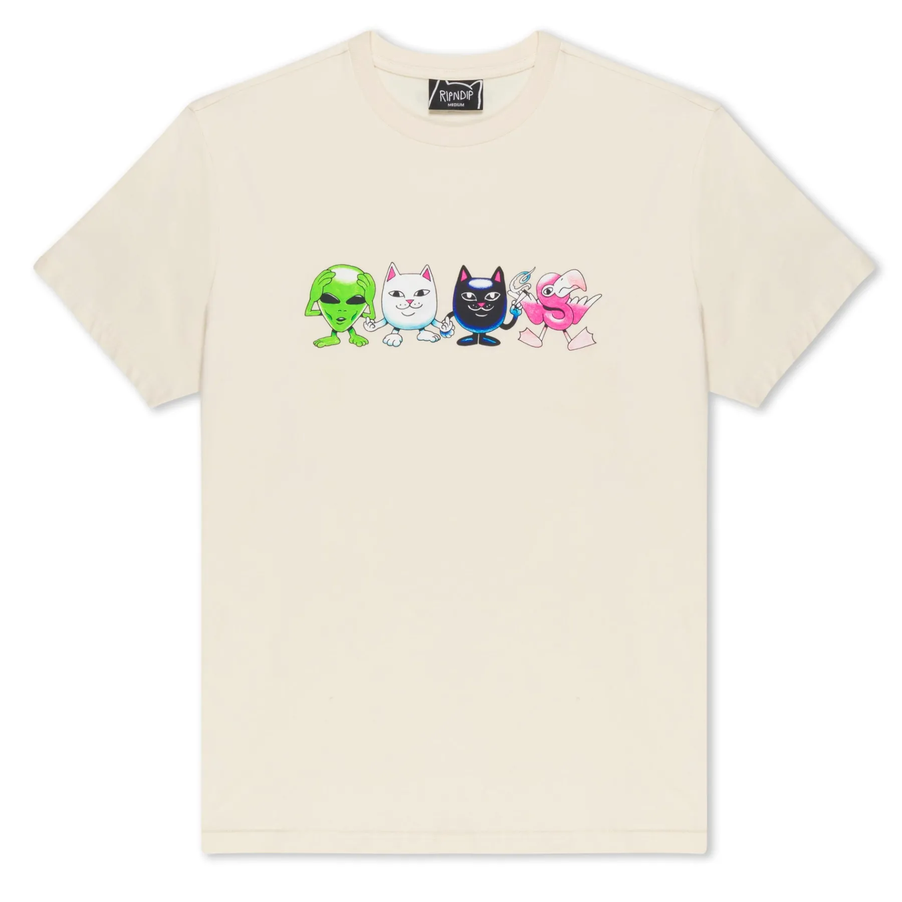 Ripndip Short Sleeve Tees<Bestie Gang Tee (Natural)