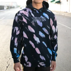 Ripndip Hoodies / Crewnecks<Blaze Hoodie (Black/Peach/Purple Tie Dye)