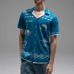 Ripndip Button Ups<Blonded Knitted Reversible Button Up (Off White)