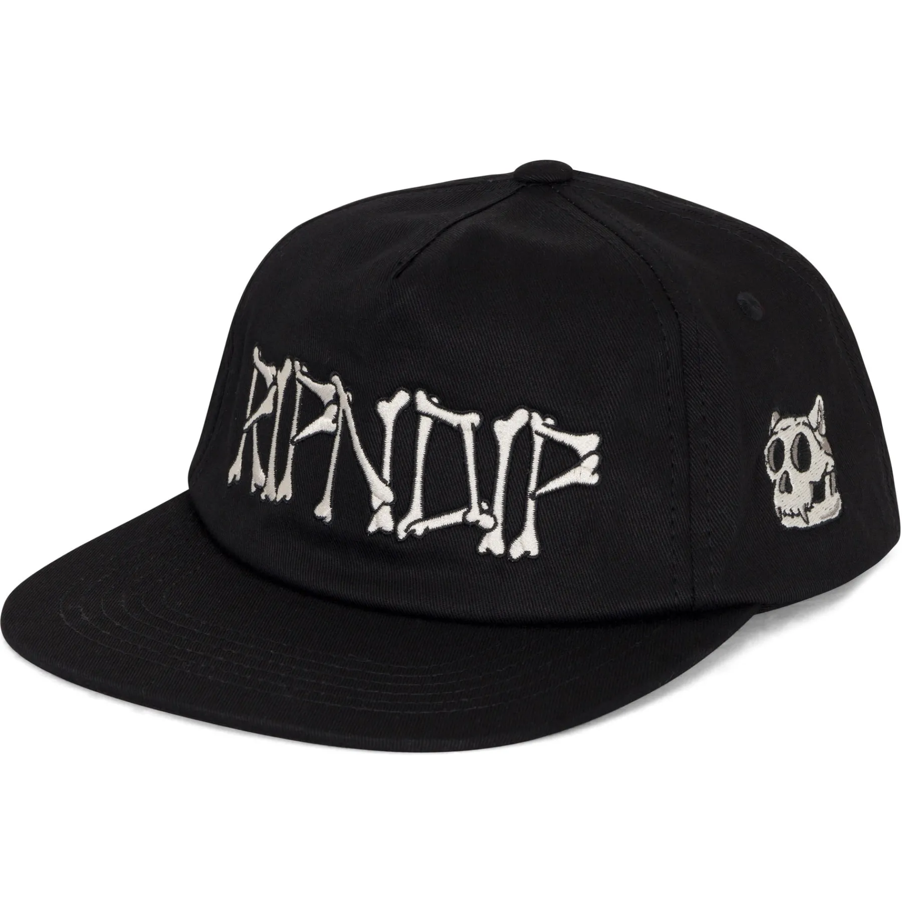 Ripndip Strapbacks / Snapbacks<Bones Snapback (Black)