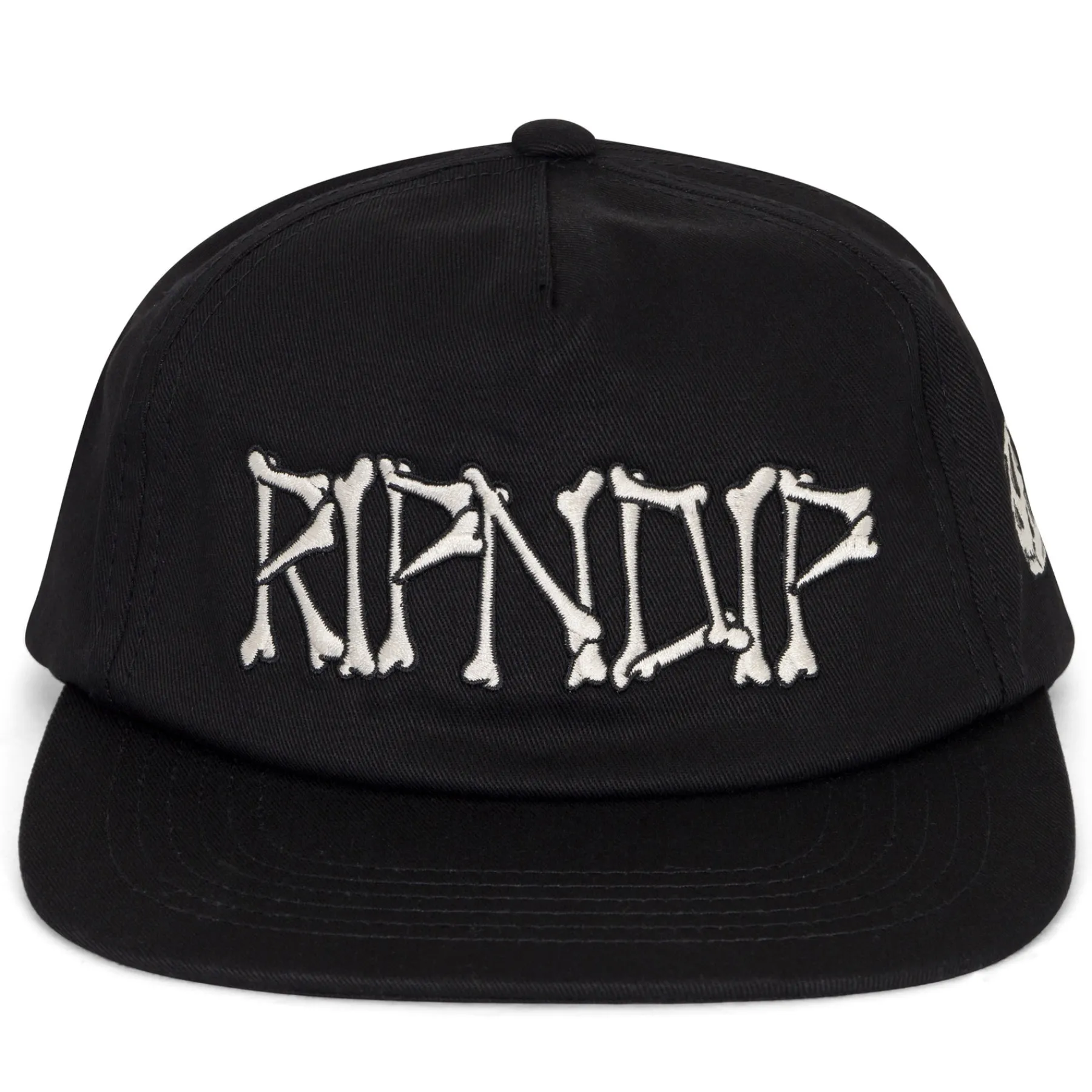 Ripndip Strapbacks / Snapbacks<Bones Snapback (Black)