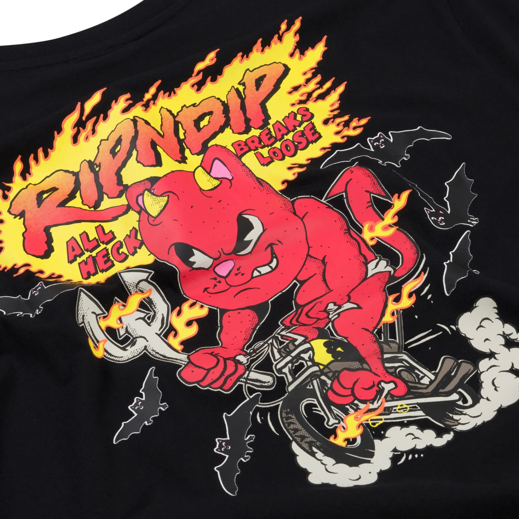 Ripndip Short Sleeve Tees<Break Loose Tee (Black )