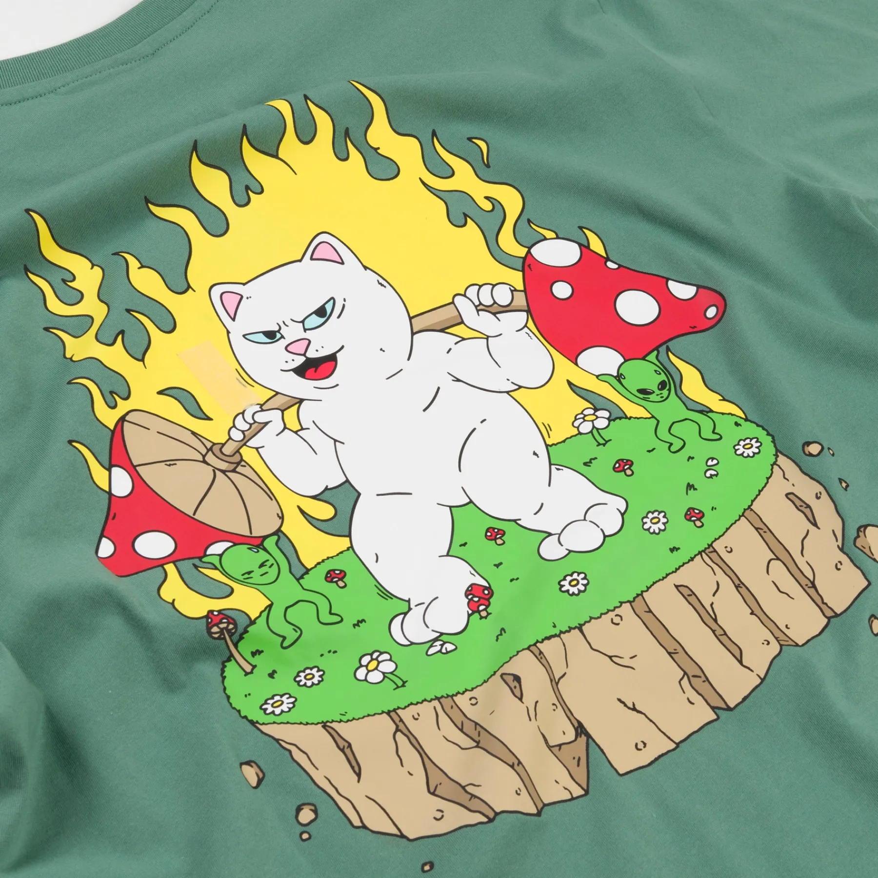 Ripndip Short Sleeve Tees<Bulking Tee (Olive)