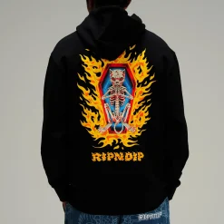 Ripndip Hoodies / Crewnecks<Burn In Heck Hoodie (Black)