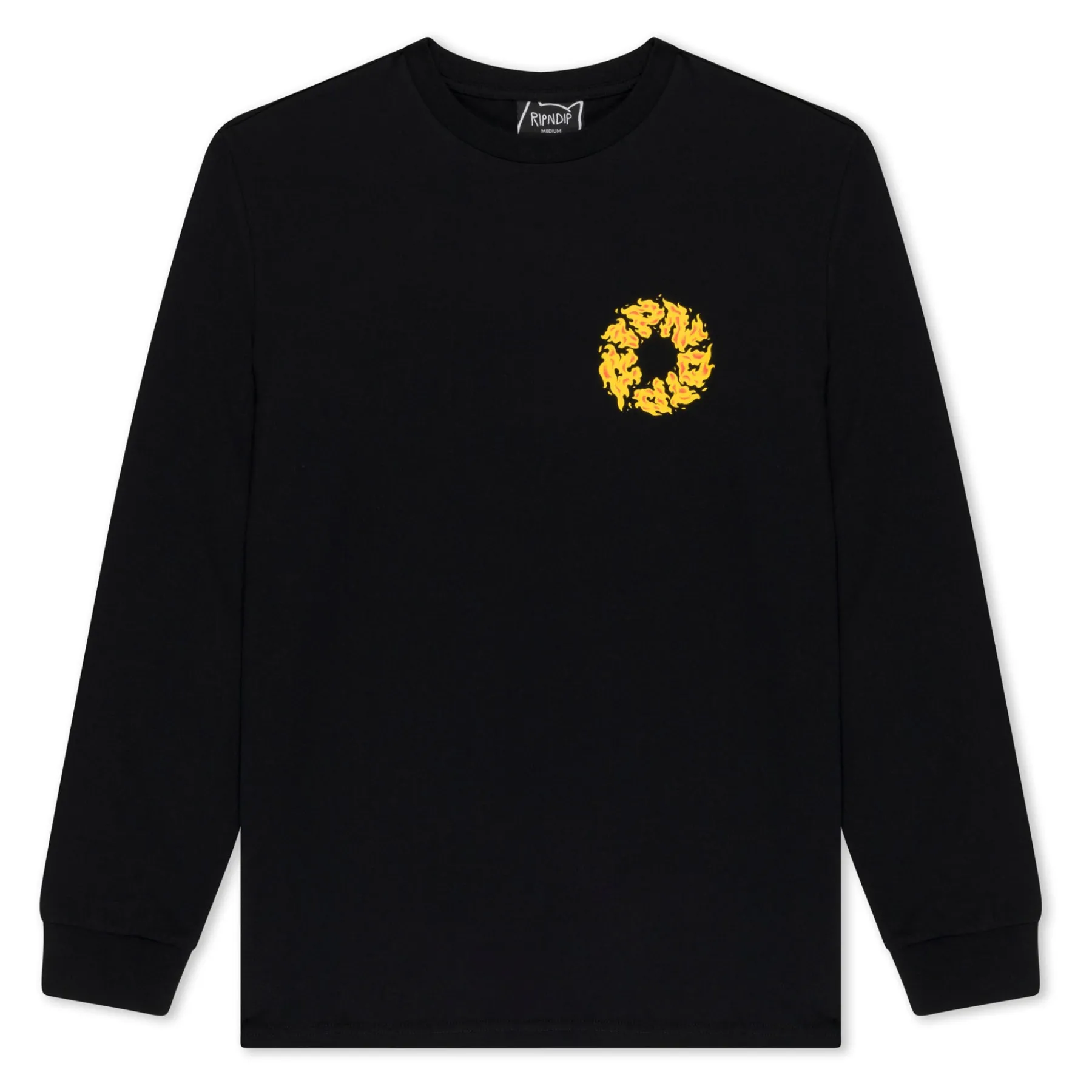 Ripndip Long Sleeve Tees<Burn In Heck Long Sleeve (Black)