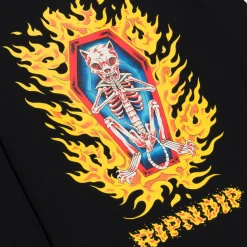 Ripndip Long Sleeve Tees<Burn In Heck Long Sleeve (Black)