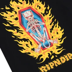 Ripndip Short Sleeve Tees<Burn In Heck Tee (Black)