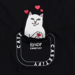 Ripndip Short Sleeve Tees<Casetify x Nermal Loves Pocket Tee (Black)