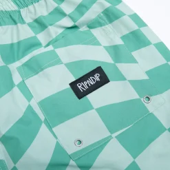Ripndip Shorts|Swim Shorts<Checked Swim Shorts (Olive/Pine)