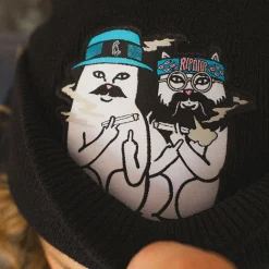 Ripndip Beanies|Stocking Stuffers<Cheech and Nerm Beanie (Black)