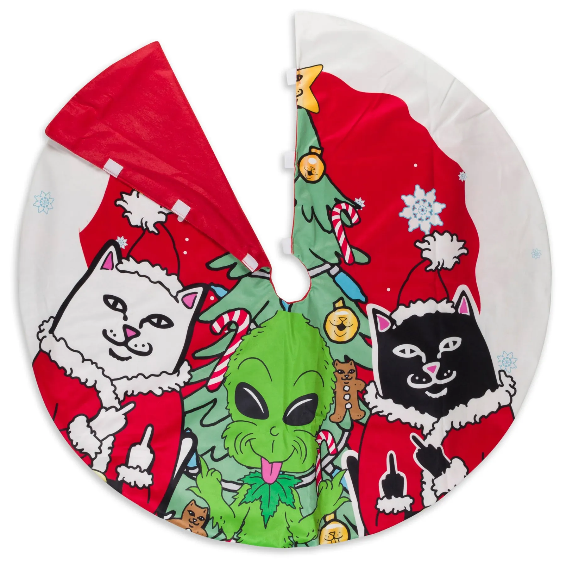 Ripndip Stocking Stuffers|Christmas Items<Christmas Gang Tree Skirt (Red)