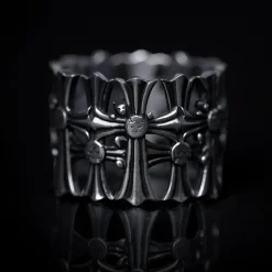 Ripndip Jewelry<Chrome Cross Ring (Silver)