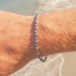 Ripndip Accessories|Womens<Chrome Kitty Bracelet (Silver)