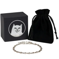 Ripndip Accessories|Womens<Chrome Kitty Bracelet (Silver)