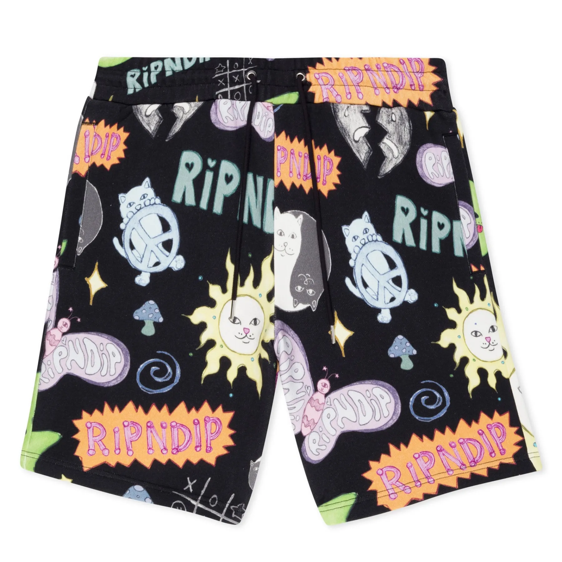 Ripndip Sweats|Shorts<Circo Loco Sweatshorts (Black)