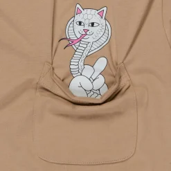 Ripndip Short Sleeve Tees<Cobra Nerm Pocket Tee (Almond)