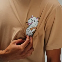 Ripndip Short Sleeve Tees<Cobra Nerm Pocket Tee (Almond)