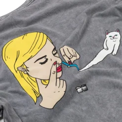 Ripndip Short Sleeve Tees<Coco Nermal Tee (Grey Mineral Wash)