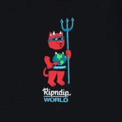 Ripndip Short Sleeve Tees|Stocking Stuffers<DevilNerm World Tee (Vintage Black)