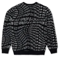 Ripndip Knits / Sweaters|Stocking Stuffers<Drug From God Knit Mohair Sweater (Black)