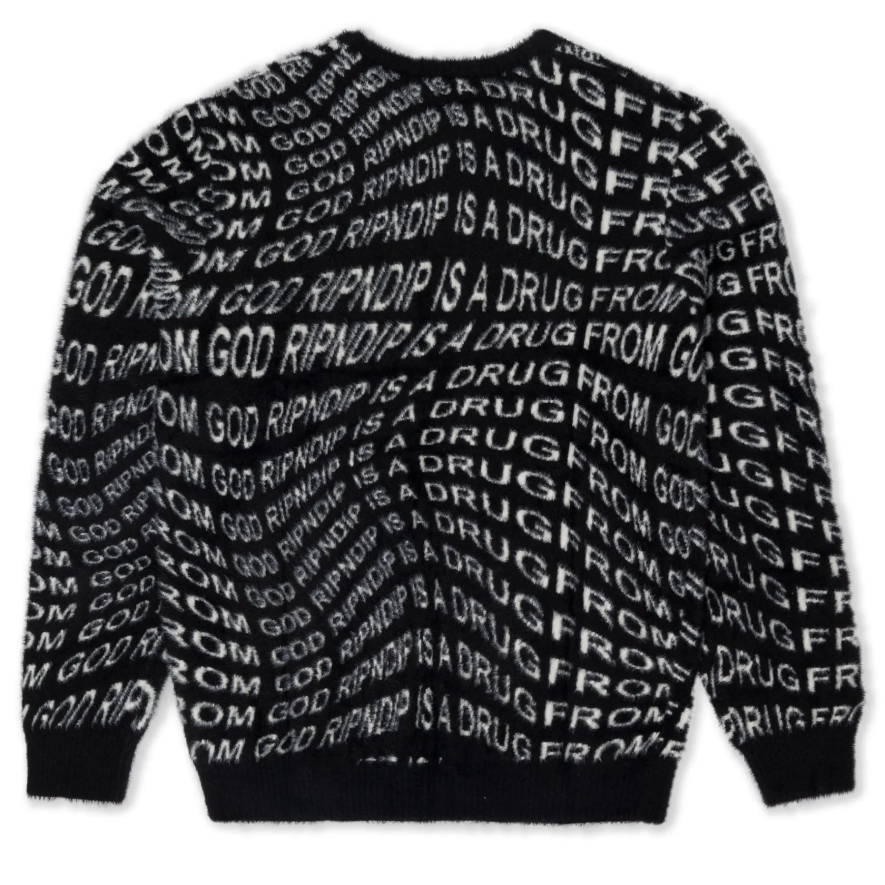 Ripndip Knits / Sweaters|Stocking Stuffers<Drug From God Knit Mohair Sweater (Black)