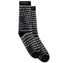 Ripndip Socks|Stocking Stuffers<Drug From God Socks (Black)