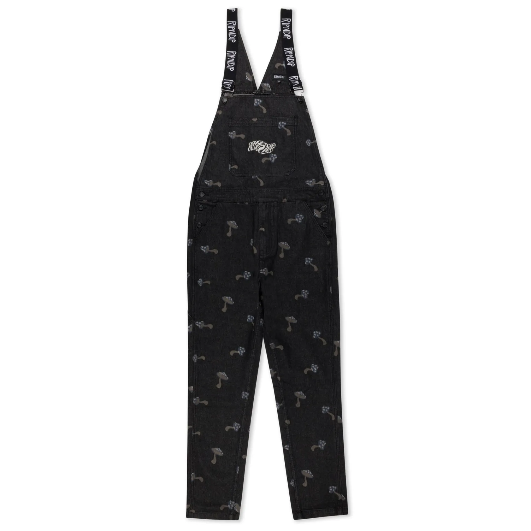 Ripndip Pants|Overalls<Euphoria Denim Overalls (Black)