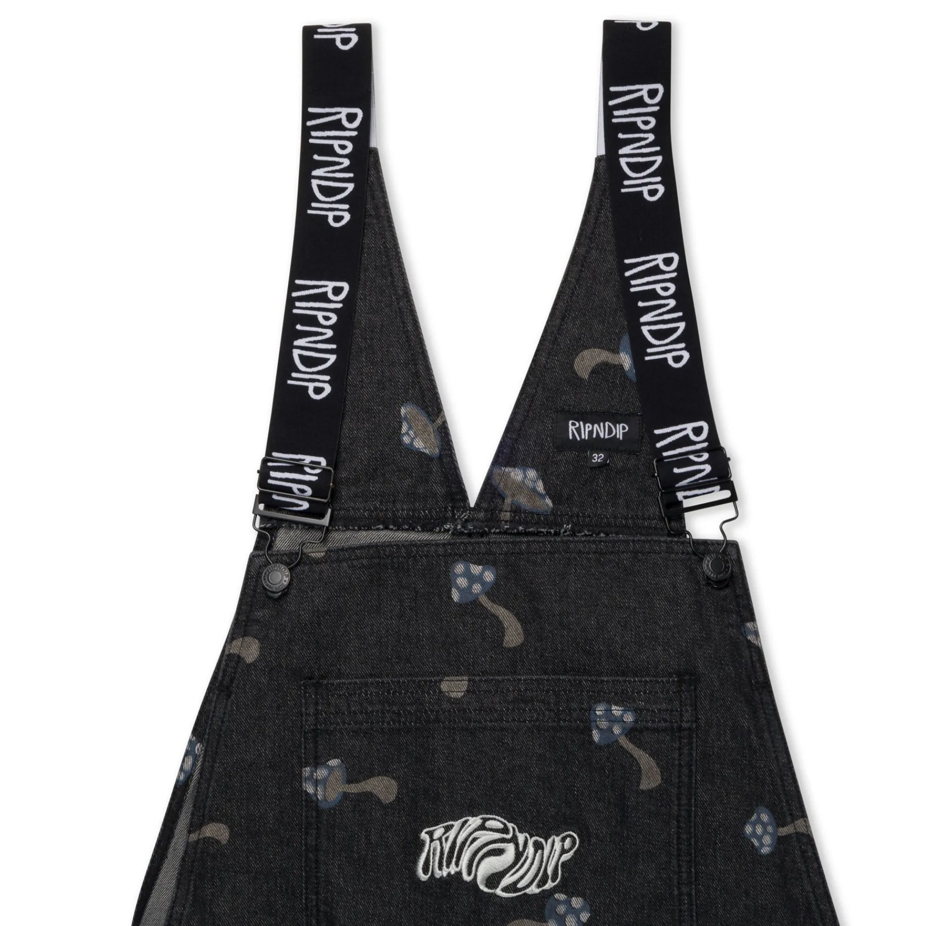Ripndip Pants|Overalls<Euphoria Denim Overalls (Black)