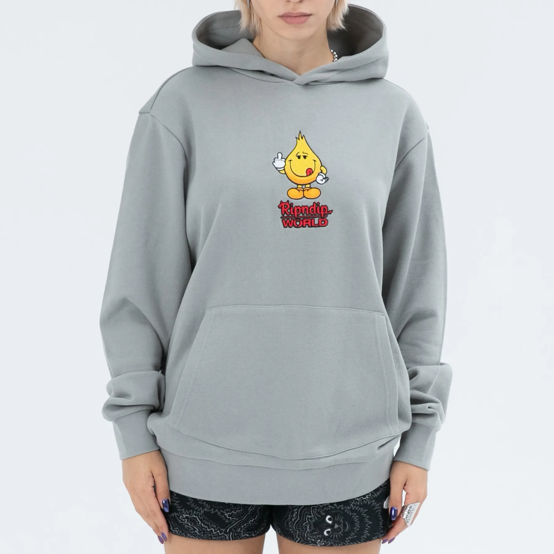 Ripndip Hoodies / Crewnecks<F U Flameboy Hoodie (Grey)