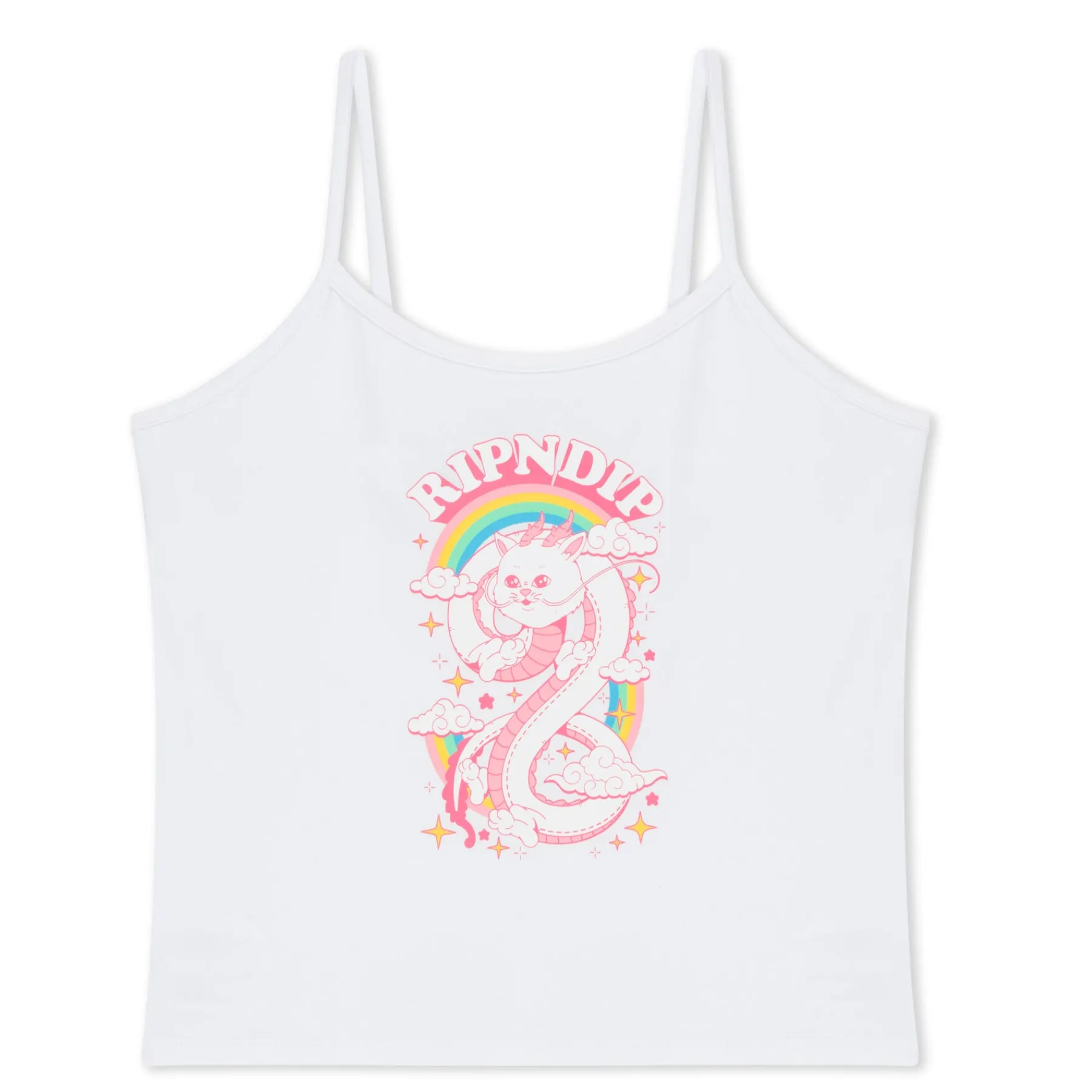Ripndip Womens|Womens<Fantasy Nerm Cropped Cami Tank Top (White)