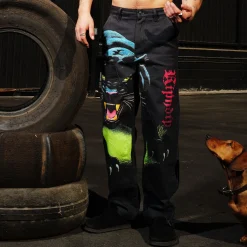 Ripndip Pants<Fein Double Knee Pants (Black)
