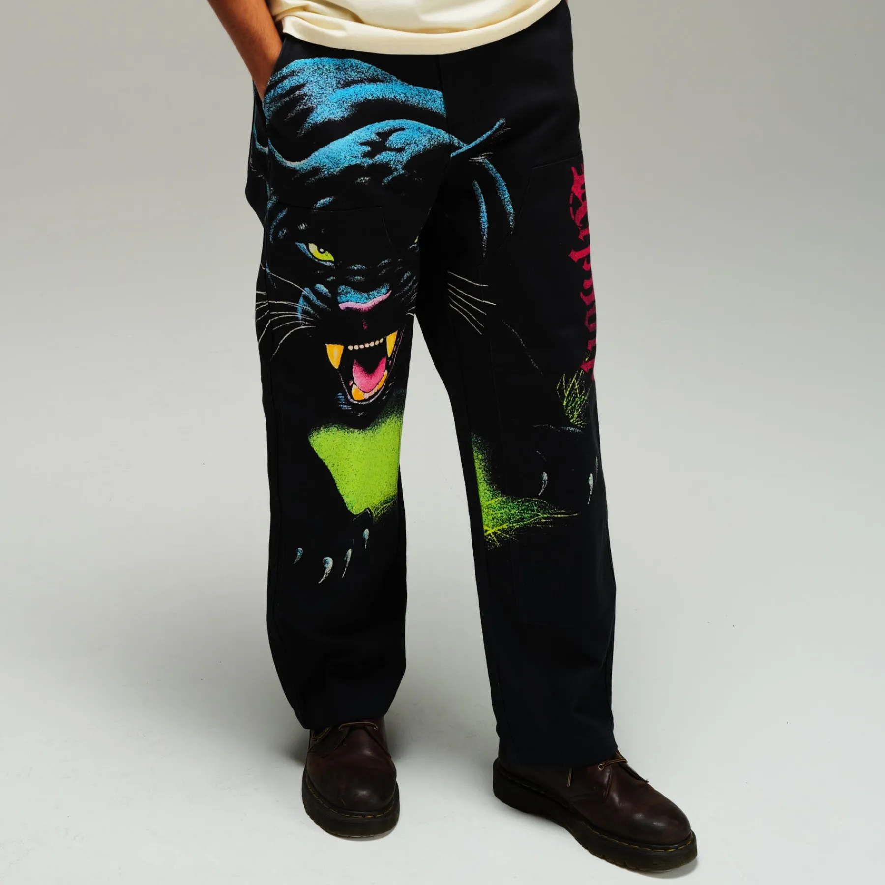 Ripndip Pants<Fein Double Knee Pants (Black)