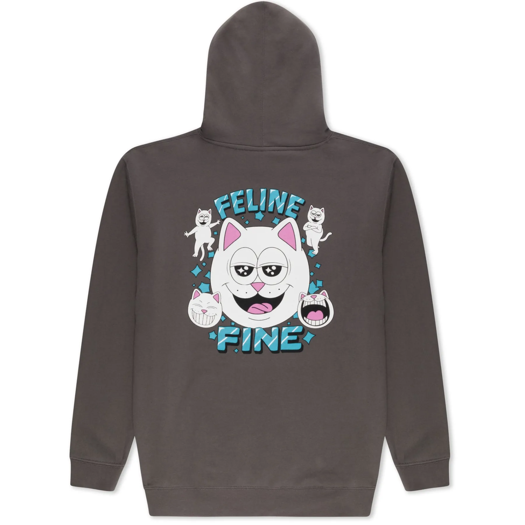 Ripndip Hoodies / Crewnecks<Feline Fine Hoodie (Charcoal)