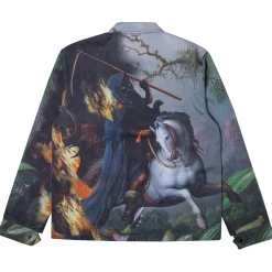Ripndip Jackets<Fire & Desire Denim Coach Jacket (Multi)