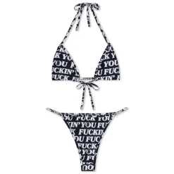 Ripndip Womens|Womens<Fuckin Fuck 2 Piece Bikini (Black)
