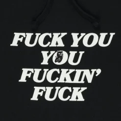 Ripndip Hoodies / Crewnecks|Womens<Fuckin Fuck Cropped Hoodie (Black)