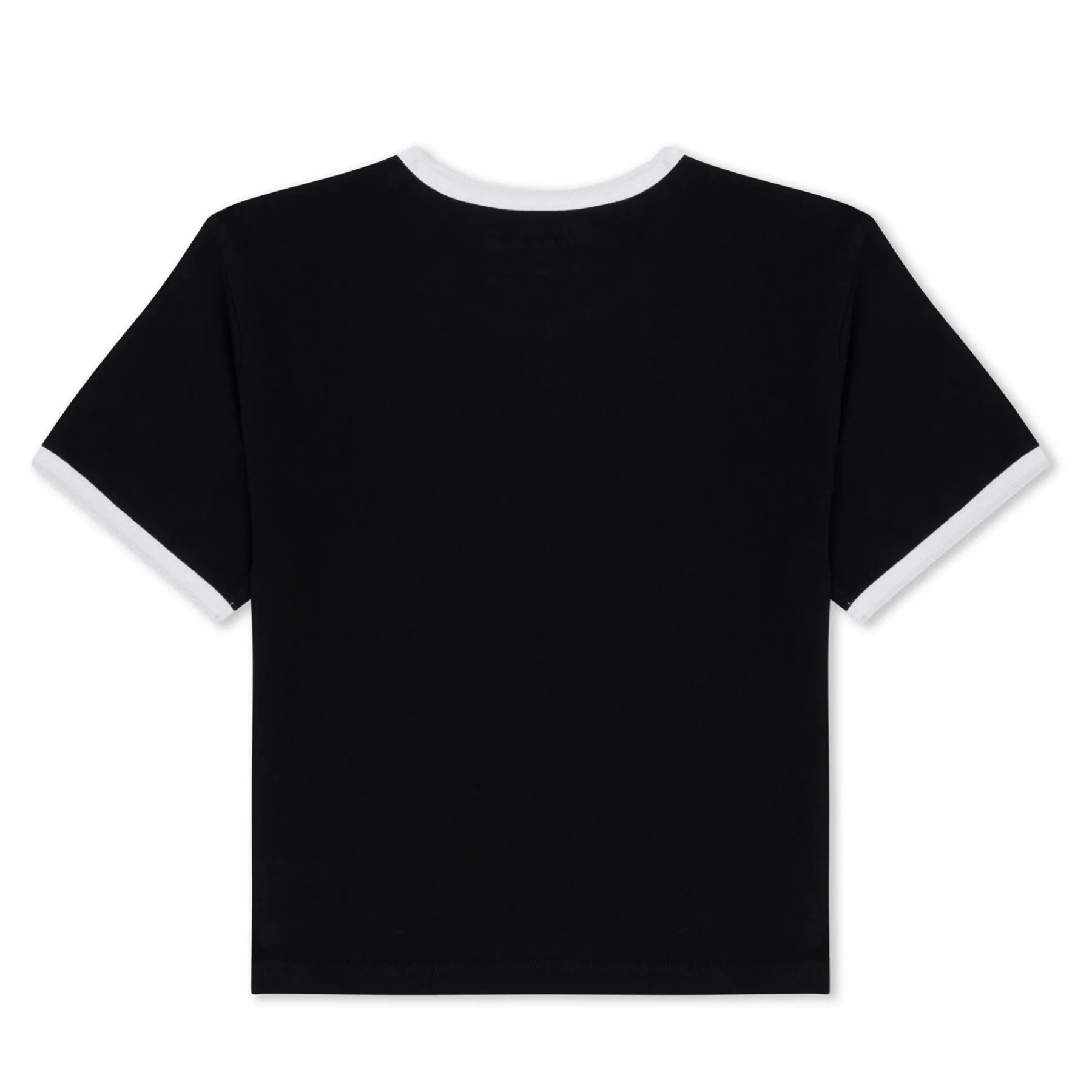 Ripndip Womens|Womens<Fuckin Fuck Cropped Ringer Tee (Black/White)