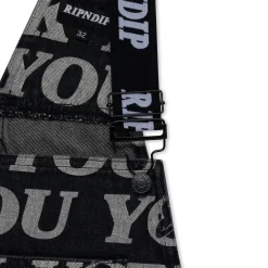 Ripndip Pants|Overalls<Fuckin Fuck Denim Overalls (Black)