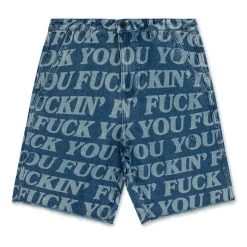 Ripndip Shorts<Fuckin Fuck Denim Shorts (Medium Wash)