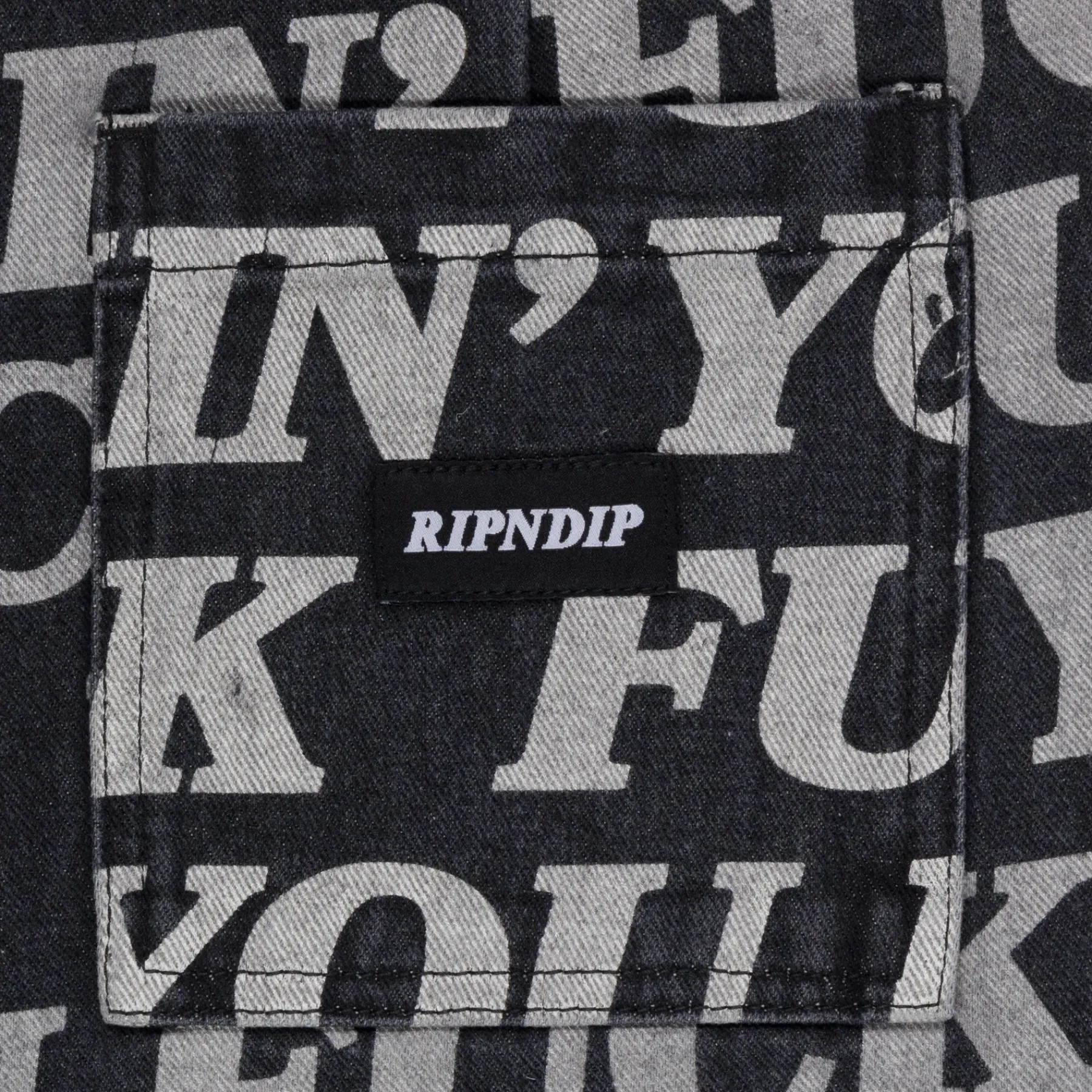 Ripndip Shorts<Fuckin Fuck Denim Shorts (Black)