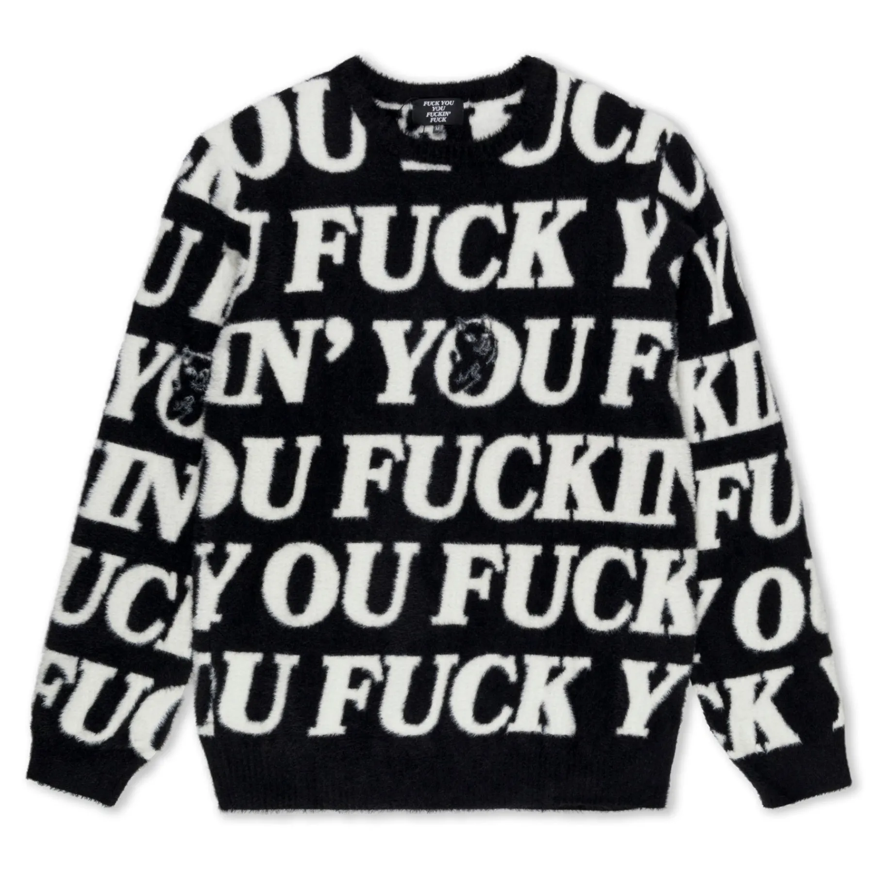 Ripndip Knits / Sweaters<Fuckin Fuck Mohair Sweater (Black)