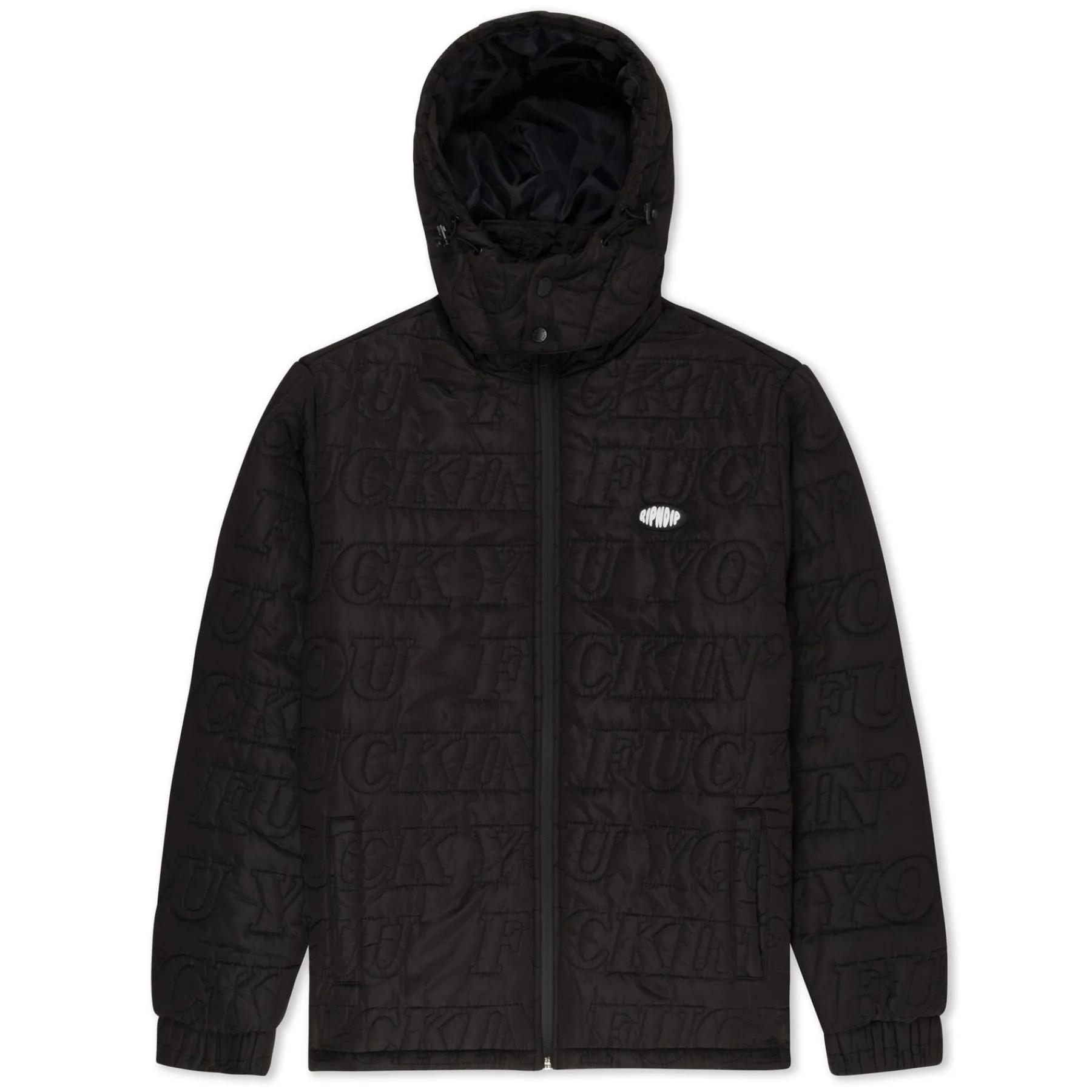 Ripndip Jackets<Fuckin Fuck Puffer Jacket (Black)